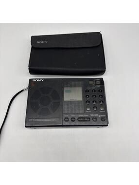 Sony ICF-SW7600 AM/FM/SW Portable Radio with Case - Please Read Untested